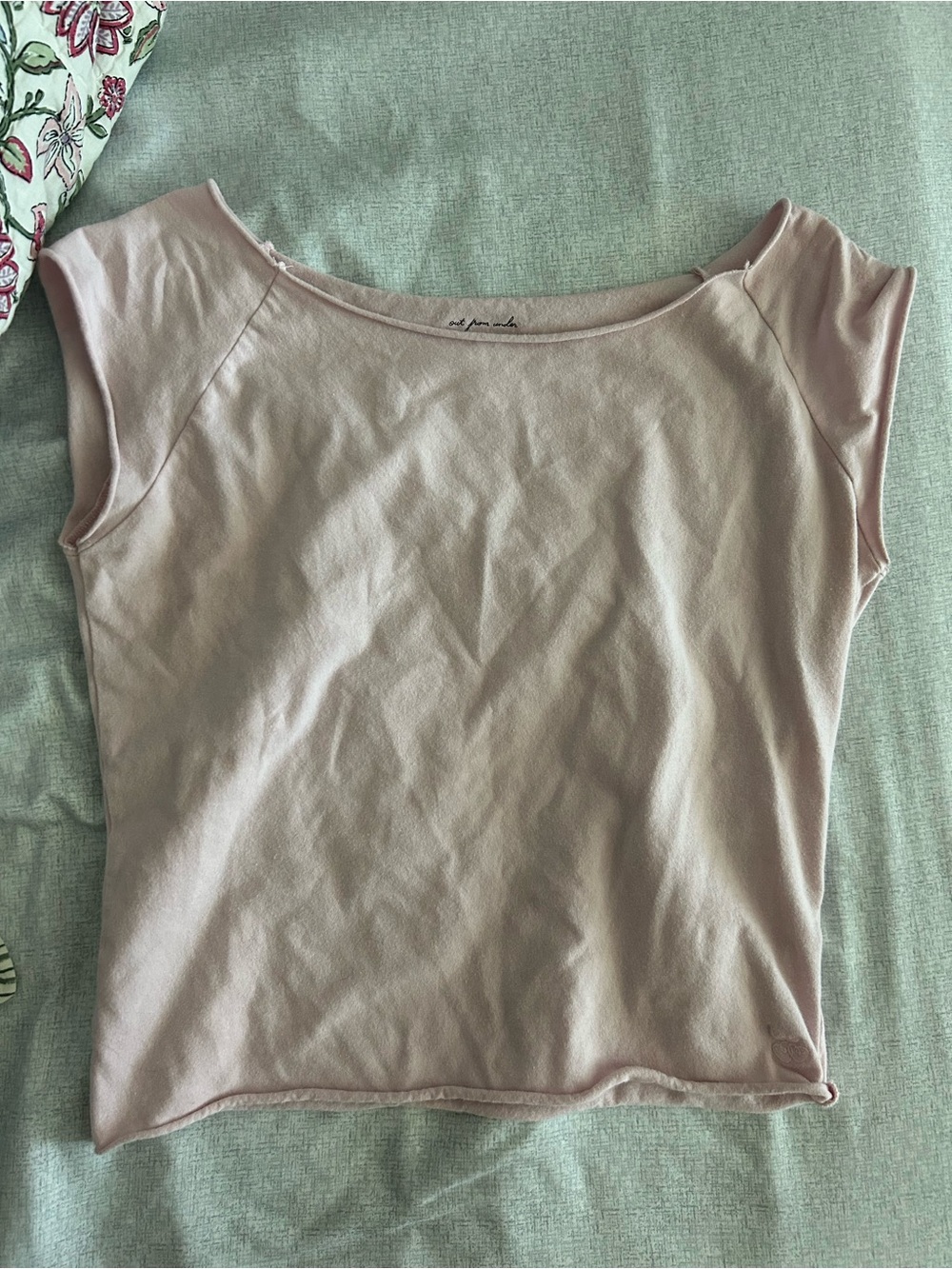 Urban Outfitters Blush Pink Boatneck Top